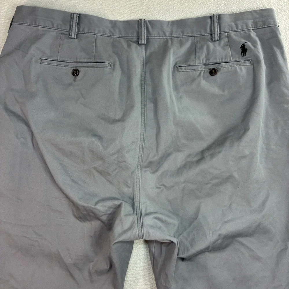 Polo Ralph Lauren Chino Pant Men 40x36 Gray Stretch Classic Tall Business Casual